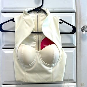 Tiger Mist Corset Crop Top